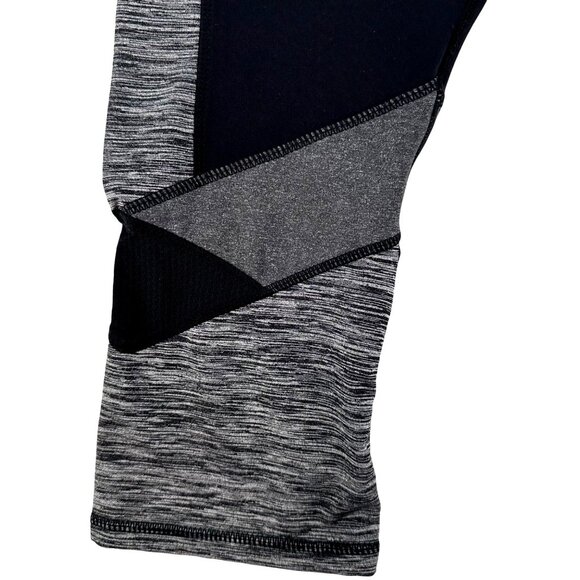 Kyodan Womens Black & Gray Colorblock Athletic Leggings G/L Nylon/Spandex Stretc - Picture 3 of 7